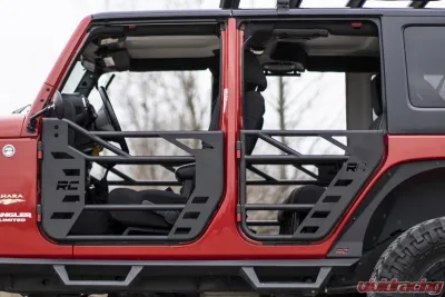 Rough Country Tubular Doors Front and Rear Jeep Wrangler JK Unlimited 2WD | 4WD Wrangler JK 2 Door 2007-2018 - 10588