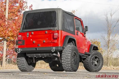 Rough Country Classic Full Width Rear Bumper Jeep Wrangler YJ TJ 4WD 1987-2006 - 10591