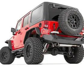 Rough Country Rear Bumper Rock Crawler Tire Carrier Jeep Wrangler JK | Wrangler Unlimited 07-18