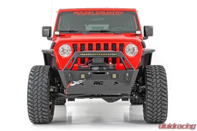 Rough Country Front Stubby Trail Bumper for Jeep Gladiator 2020-2024, Wrangler 2007-2024 - 10597A