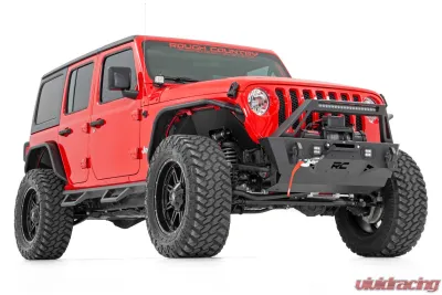 Rough Country Front Stubby Trail Bumper for Jeep Gladiator 2020-2024, Wrangler 2007-2024 - 10597A