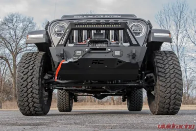Rough Country Front Stubby Trail Bumper for Jeep Gladiator 2020-2024, Wrangler 2007-2024 - 10597A