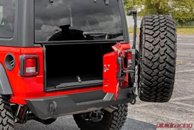 Rough Country Rear Bumper Trail Tire Carrier Jeep Wrangler JL 21-24 | Wrangler Unlimited 18-25 - 10598