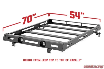 Rough Country Jeep Roof Rack System Jeep Wrangler JK 4WD | RWD 2007-2018 - 10605