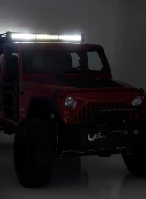 Rough Country Roof Rack w/LED Lights Jeep Wrangler JK Unlimited 2WD | 4WD Wrangler JK 2 Door 2007-2018                                     - 10615 - Image 2