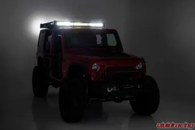 Rough Country Roof Rack w/LED Lights Jeep Wrangler JK Unlimited 2WD | 4WD Wrangler JK 2 Door 2007-2018 - 10615