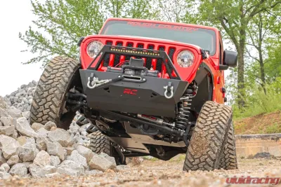 Rough Country Skid Plate Combo for Jeep Wrangler JL Unlimited 2018-2019, 3/16" Steel - 10616