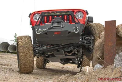 Rough Country Skid Plate Combo for Jeep Wrangler JL Unlimited 2018-2019, 3/16" Steel - 10616