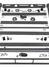 Rough Country Roof Rack w/LED Lights Jeep Wrangler JL 2 Door Wrangler JL Unlimited 2018-2022                                     - 10622 - Image 6