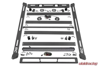Rough Country Roof Rack w/LED Lights Jeep Wrangler JL 2 Door Wrangler JL Unlimited 2018-2022 - 10622