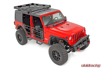 Rough Country Roof Rack w/LED Lights Jeep Wrangler JL 2 Door Wrangler JL Unlimited 2018-2022 - 10622