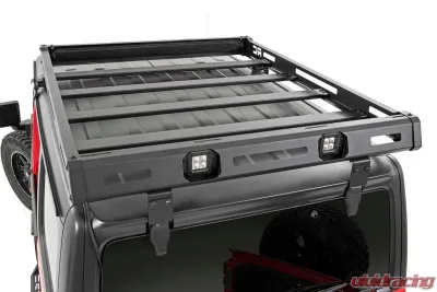 Rough Country Roof Rack w/LED Lights Jeep Wrangler JL 2 Door Wrangler JL Unlimited 2018-2022 - 10622
