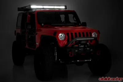 Rough Country Roof Rack w/LED Lights Jeep Wrangler JL 2 Door Wrangler JL Unlimited 2018-2022 - 10622