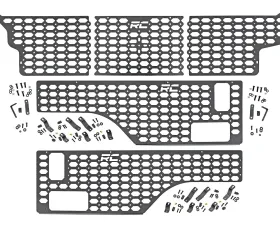 Rough Country Molle Panel Kit Combo Bed Jeep Gladiator JT 4WD 2020-2025