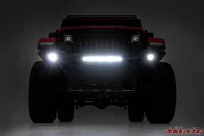 Rough Country Front Bumper Skid Plate Jeep Gladiator JT Wrangler JL 2 Door Wrangler JL Unlimited 2018-2022 - 10635