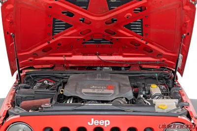 Rough Country Hydraulic Hood Assist Jeep Wrangler JK Unlimited 2WD 4WD Wrangler JK 2 Door 2007-2018 - 10643