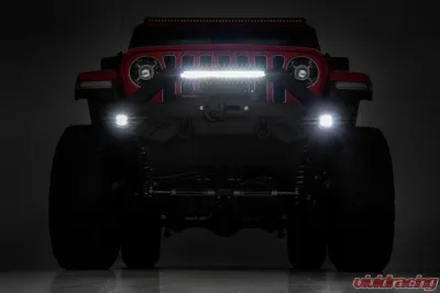 Rough Country Full Width Off-Road Bumper for Jeep Gladiator 2020-2024 & Wrangler 2007-2024 - 10645A