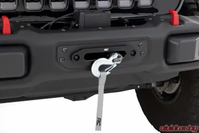Rough Country Winch Mounting Plate Modular Steel OE Bumper Jeep Wrangler JL | Wrangler Unlimited 18-25 - 10652