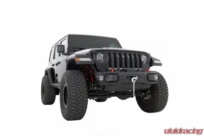 Rough Country Winch Mounting Plate Modular Steel OE Bumper Jeep Wrangler JL | Wrangler Unlimited 18-25 - 10652