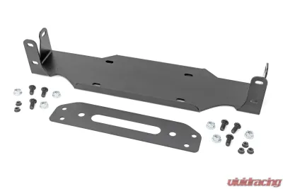 Rough Country Winch Mounting Plate Modular Steel OE Bumper Jeep Wrangler JL | Wrangler Unlimited 18-25 - 10652