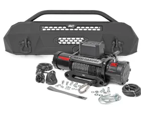 Rough Country Front Bumper w/PRO9500S Winch Toyota Tacoma 2WD 4WD 2016-202