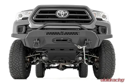 Rough Country Front Hybrid High Clearance Bumper with PRO9500S Winch for 2016-2022 Toyota Tacoma - 10716