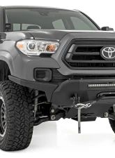 Rough Country Front Hybrid High Clearance Bumper with PRO9500S Winch for 2016-2022 Toyota Tacoma                                     - 10716 - Image 5