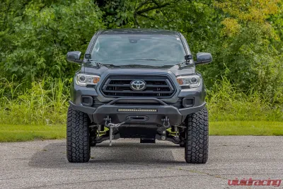 Rough Country Front Hybrid High Clearance Bumper with PRO9500S Winch for 2016-2022 Toyota Tacoma - 10716