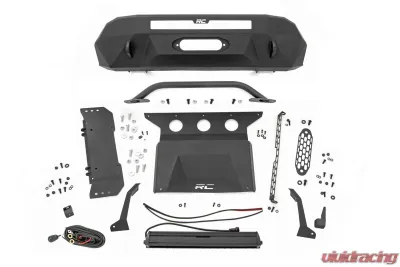Rough Country Front Bumper Winch Mount Only Black Series Toyota Tacoma 2WD 4WD 2016-2022 - 10718