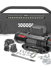 Rough Country Front Bumper with PRO12000S Winch for Toyota Tacoma 2016-2022 Black Series                                     - 10727 - Image 6