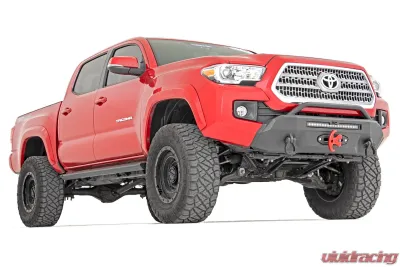 Rough Country Front Bumper with PRO12000S Winch for Toyota Tacoma 2016-2022 Black Series - 10727