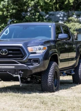 Rough Country Front Bumper with PRO12000S Winch for Toyota Tacoma 2016-2022 Black Series                                     - 10727 - Image 4