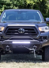 Rough Country Front Bumper with PRO12000S Winch for Toyota Tacoma 2016-2022 Black Series                                     - 10727 - Image 5