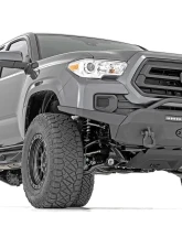 Rough Country Front Hybrid High Clearance Bumper with PRO12000S Winch for 2016-2022 Toyota Tacoma                                     - 10729 - Image 2