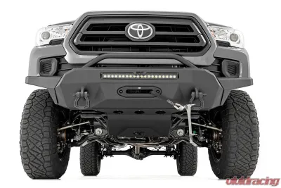 Rough Country Front Hybrid High Clearance Bumper with PRO12000S Winch for 2016-2022 Toyota Tacoma - 10729