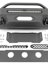 Rough Country Front Bumper Black Series w/White DRL Toyota 4Runner 2WD 4WD 2014-2022                                     - 10745 - Image 6