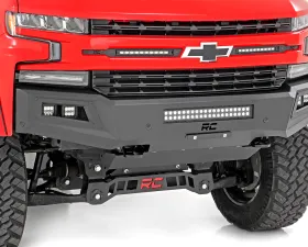 Rough Country High Clearance Front Bumper LED Lights & Skid Plate