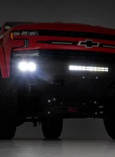 Rough Country High Clearance Front Bumper LED Lights & Skid Plate                                     - 10757A - Image 2
