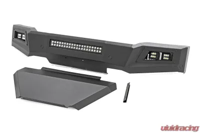 Rough Country High Clearance Front Bumper LED Lights & Skid Plate - 10757A