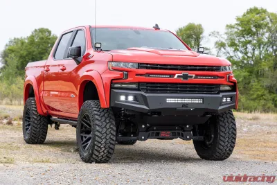 Rough Country High Clearance Front Bumper LED Lights & Skid Plate - 10757A