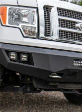 Rough Country Heavy-Duty Front LED Bumper for 2009-2014 Ford F-150, Steel Construction                                     - 10767 - Image 6