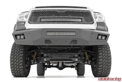 Rough Country Heavy-Duty Front LED Bumper for Toyota Tundra 2014-2020, Steel Construction - 10777