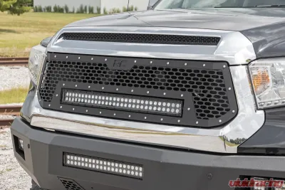 Rough Country Heavy-Duty Front LED Bumper for Toyota Tundra 2014-2020, Steel Construction - 10777