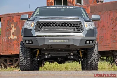 Rough Country Heavy-Duty Front LED Bumper for Toyota Tundra 2014-2020, Steel Construction - 10777