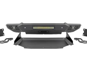 Rough Country Front Bumper w/Skid Plate & Tow Hooks