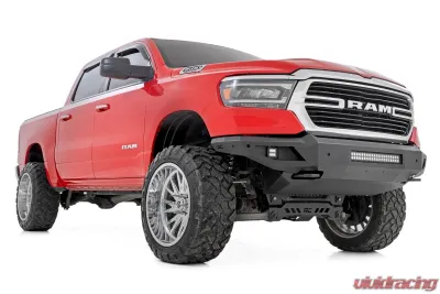 Rough Country Front Bumper w/Skid Plate & Tow Hooks - 10808ATH