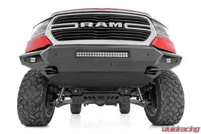 Rough Country Front Bumper w/Skid Plate & Tow Hooks - 10808ATH