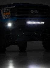 Rough Country High Clearance Front Bumper LED Lights & Skid Plate                                     - 10809A - Image 5