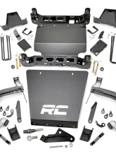 Rough Country 7" Stamped Steel LCA Lift Kit Forged UCA Bracket N3 Struts w/N3 Rear Shocks Chevrolet Silverado 1500 GMC Sierra 1500 2016-2018                                     - 11633 - Image 6