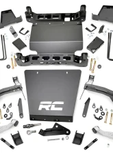 Rough Country 7" Stamped Steel LCA Lift Kit Forged UCA Bracket Vertex Coilover w/Vertex Rear Shocks Chevrolet Silverado 1500 GMC Sierra 1500 2016-2018                                     - 11650 - Image 6
